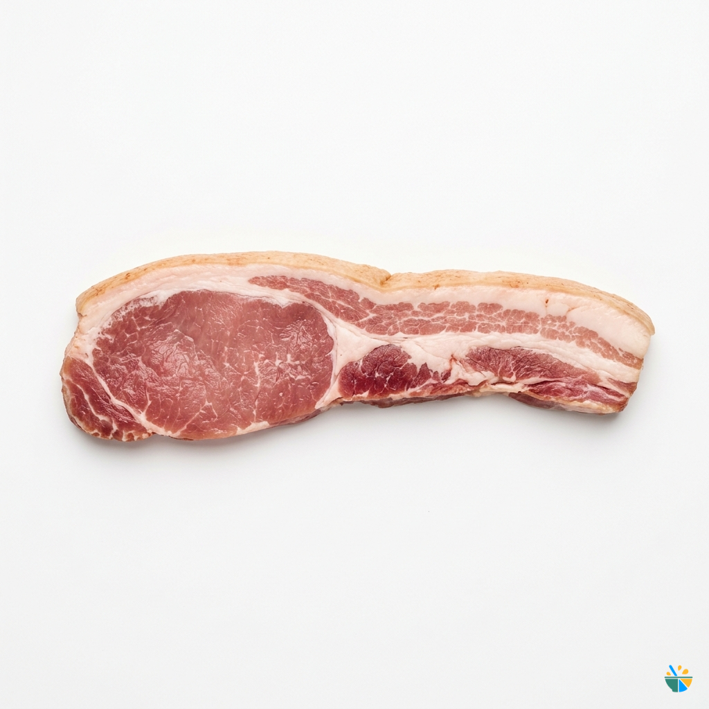 Bad Rasher Bacon, middle rasher, untrimmed, raw Nutrition Data | Batchbase